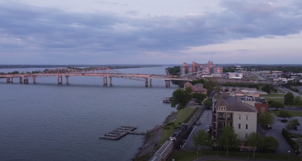 Aerial View of Decatur, Alabama