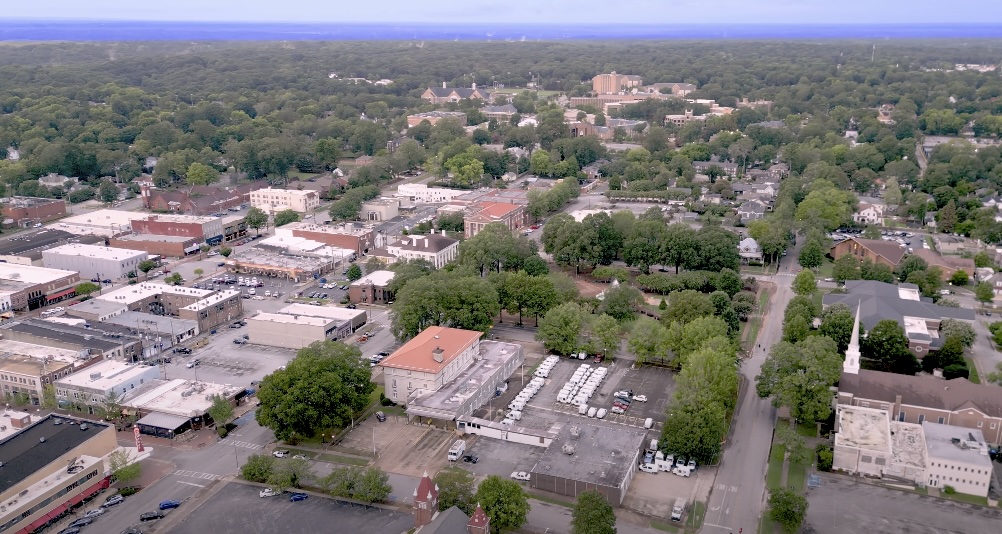 Aerial View of Florence, Alabama