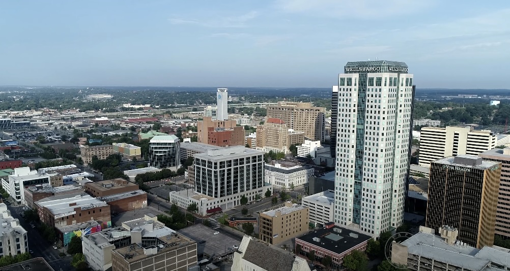 Aerial View of Birmingham. Alabama