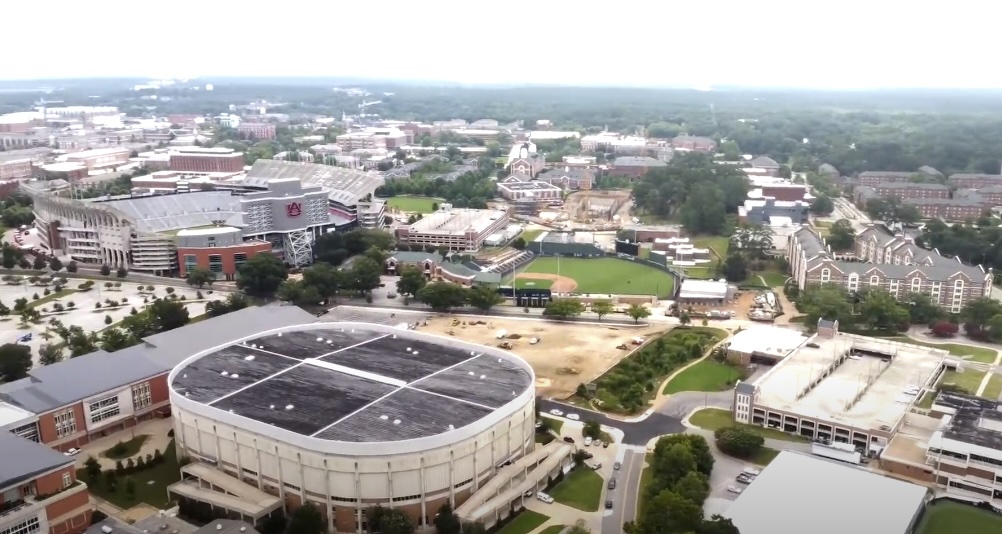 Aerial View of Auburn, Alabama